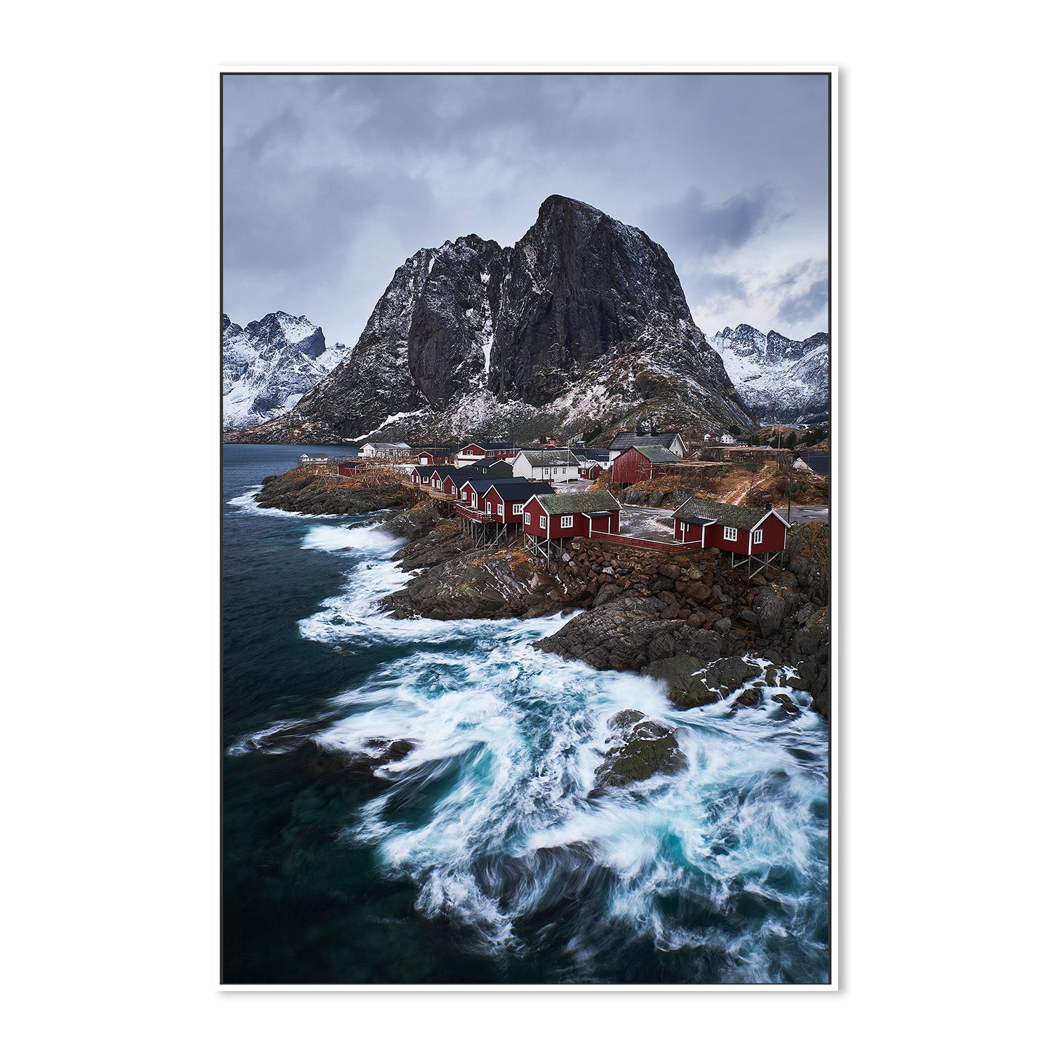 wall-art-print-canvas-poster-framed-Edge of the North Hamnøy in Winter-5