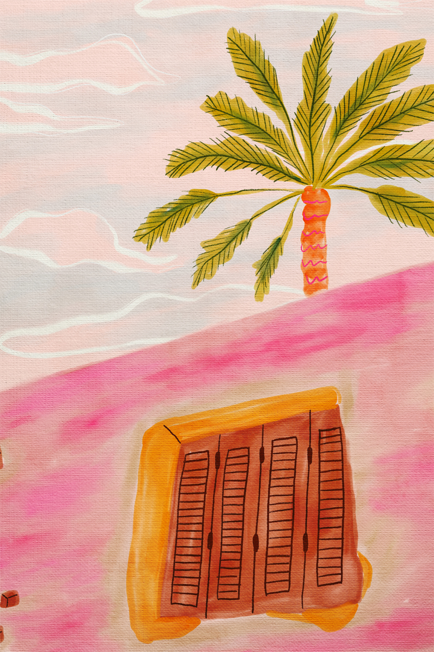wall-art-print-canvas-poster-framed-Egypt House , By Kartika Paramita-1