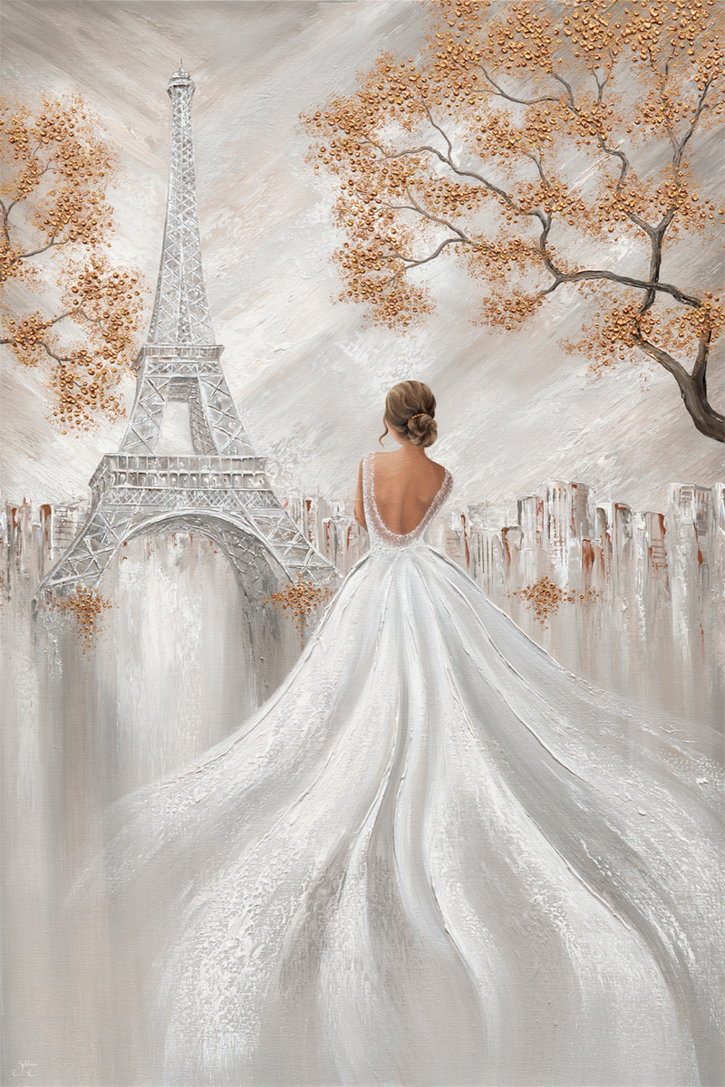 Eiffel Elegance , By Isabella Karolewicz,Wall Art Canvas Print,