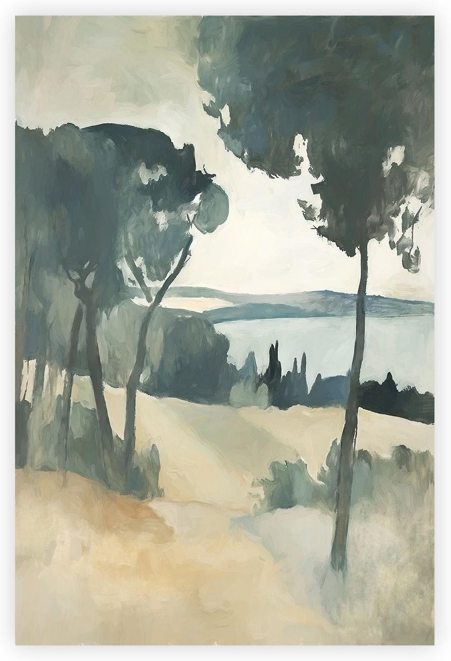 wall-art-print-canvas-poster-framed-Elegant Trees , Style A, By Accent Art Studio , By Accent Art Studio-1