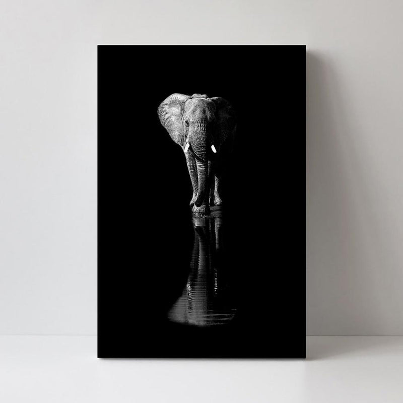 wall-art-print-canvas-poster-framed-Elephant, By Jie Fischer-by-Plus X Studio-Gioia Wall Art