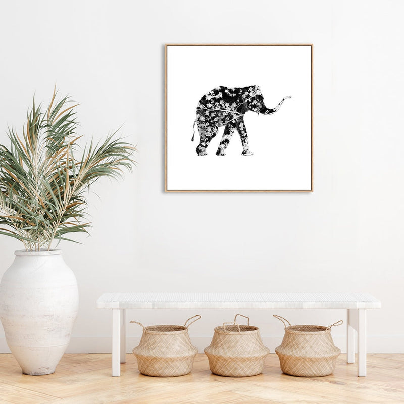 wall-art-print-canvas-poster-framed-Elephant Tree, Style A-by-Danushka Abeygoda-Gioia Wall Art