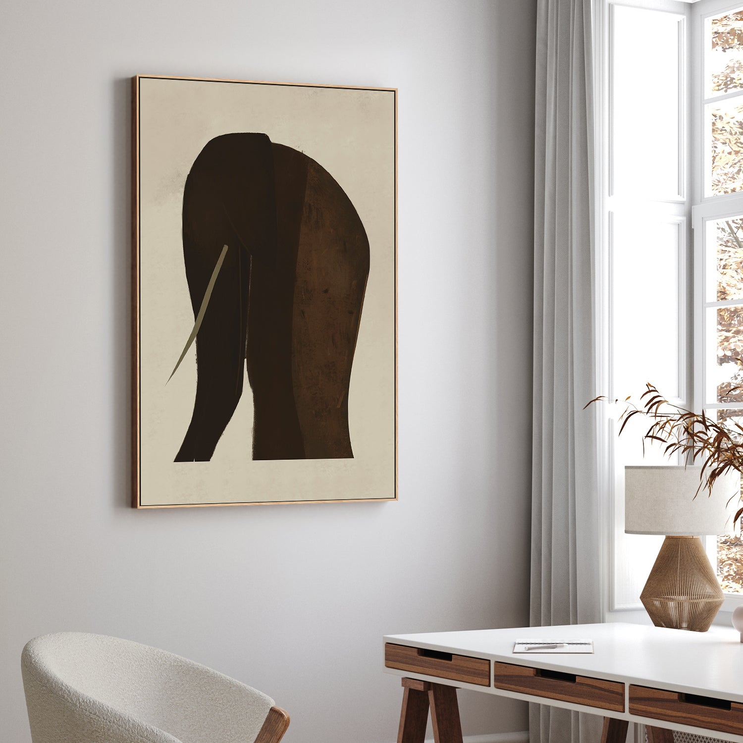wall-art-print-canvas-poster-framed-Ella Elephant-2