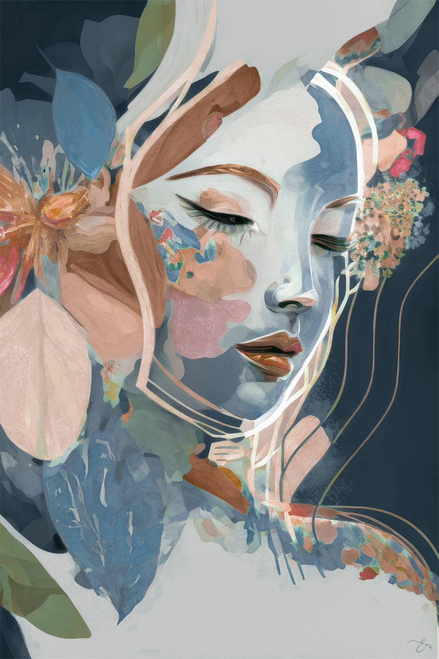 Elowen , By Bella Eve |Wall Art Print Framed Canvas Poster