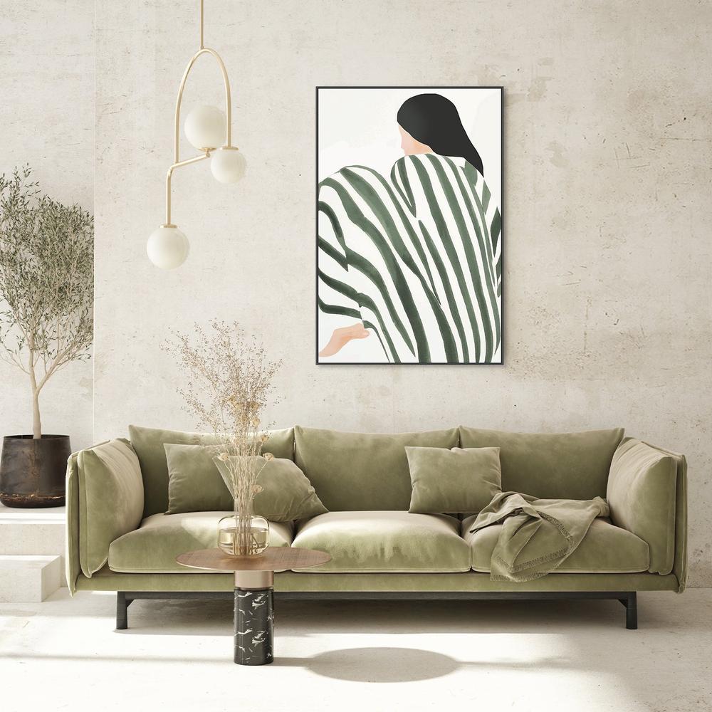 wall-art-print-canvas-poster-framed-Emerald Stria-9