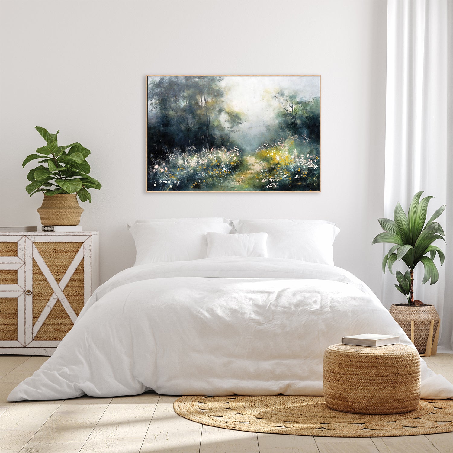 wall-art-print-canvas-poster-framed-Enchanted Forrest, Style A-9