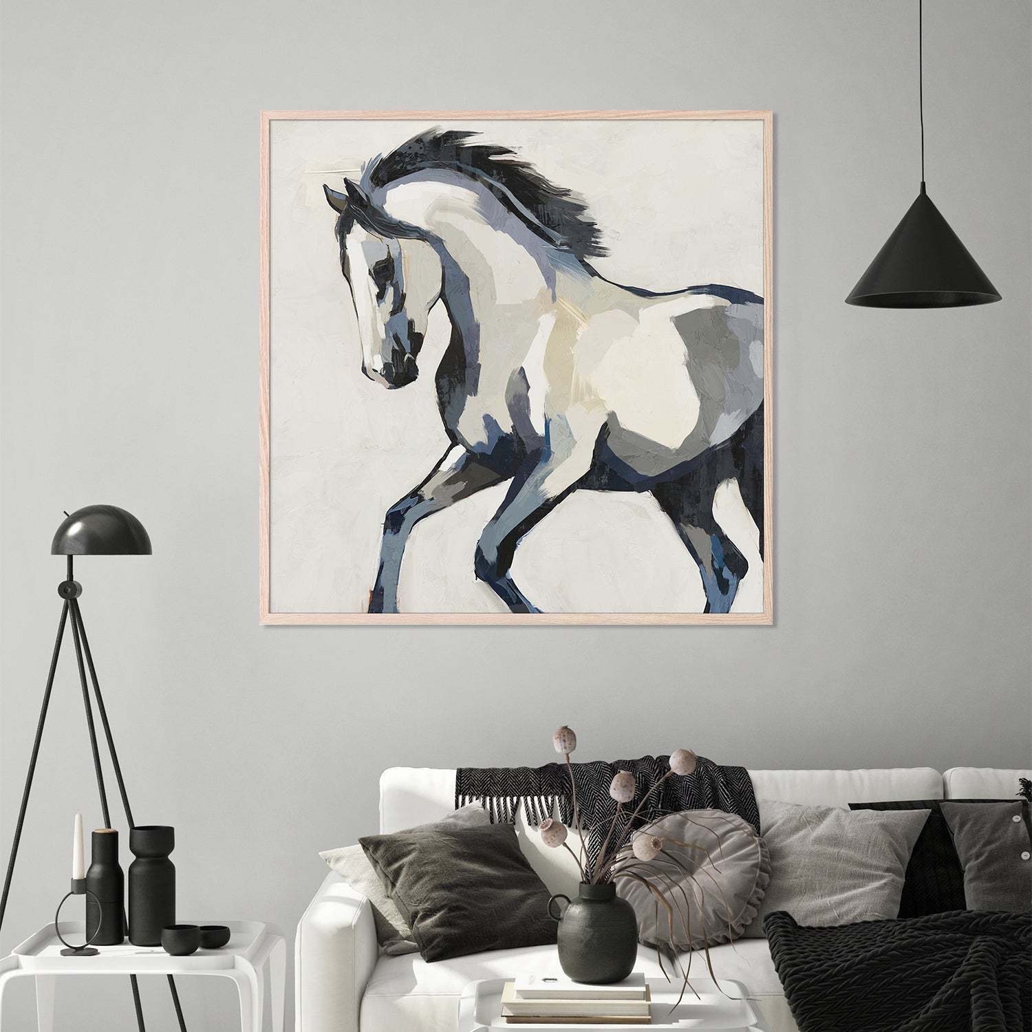 wall-art-print-canvas-poster-framed-Equine Elegance, Style B-8
