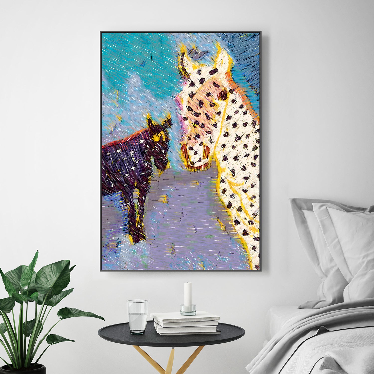 wall-art-print-canvas-poster-framed-Equus Wild Horses-8