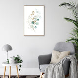 wall-art-print-canvas-poster-framed-Eucalyptus Leaves With Golden Twigs, Style A-by-Gioia Wall Art-Gioia Wall Art