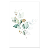 wall-art-print-canvas-poster-framed-Eucalyptus Leaves With Golden Twigs, Style C-by-Gioia Wall Art-Gioia Wall Art