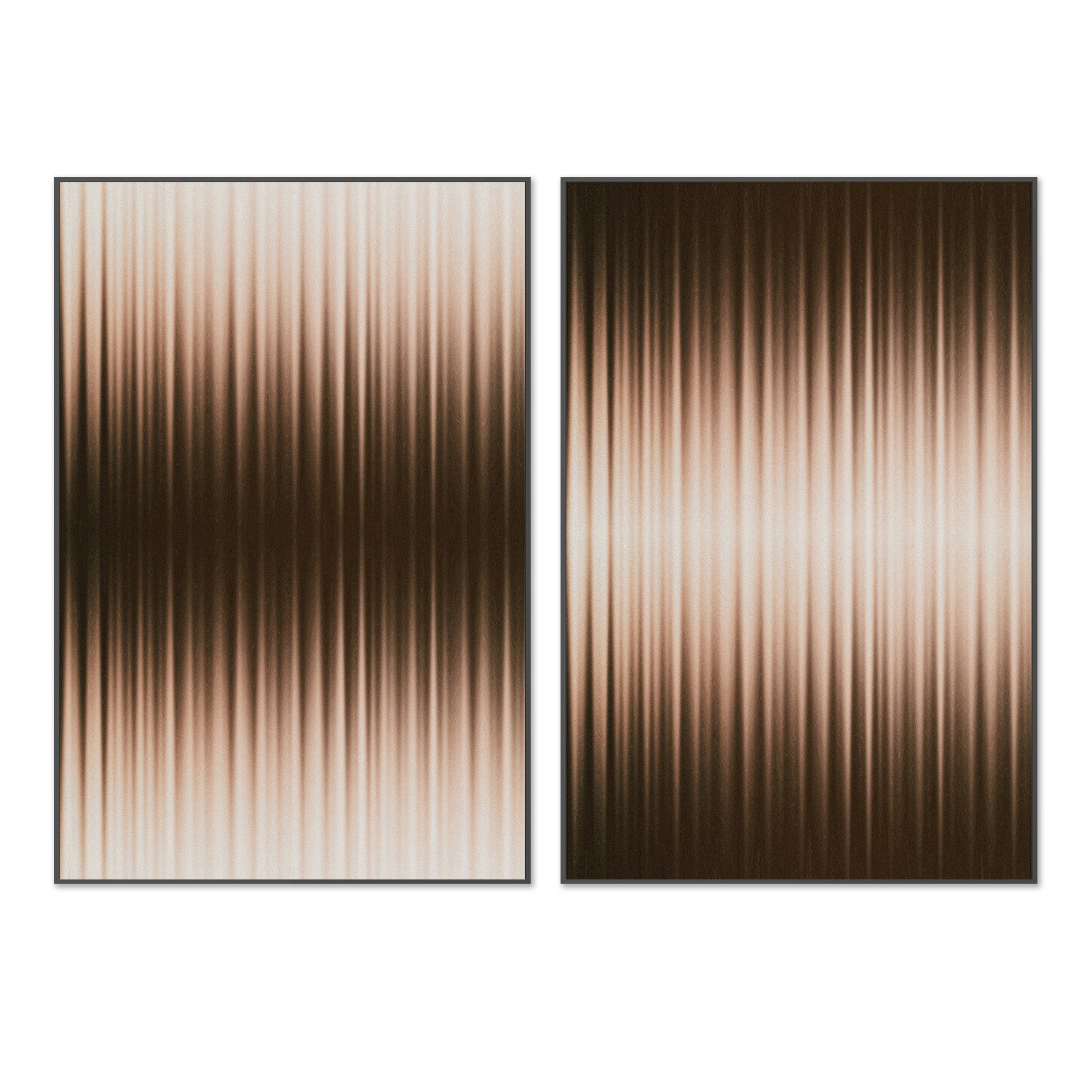 wall-art-print-canvas-poster-framed-Euphori, White and Brown, Style A & B, Set Of 2 , By Alma-3