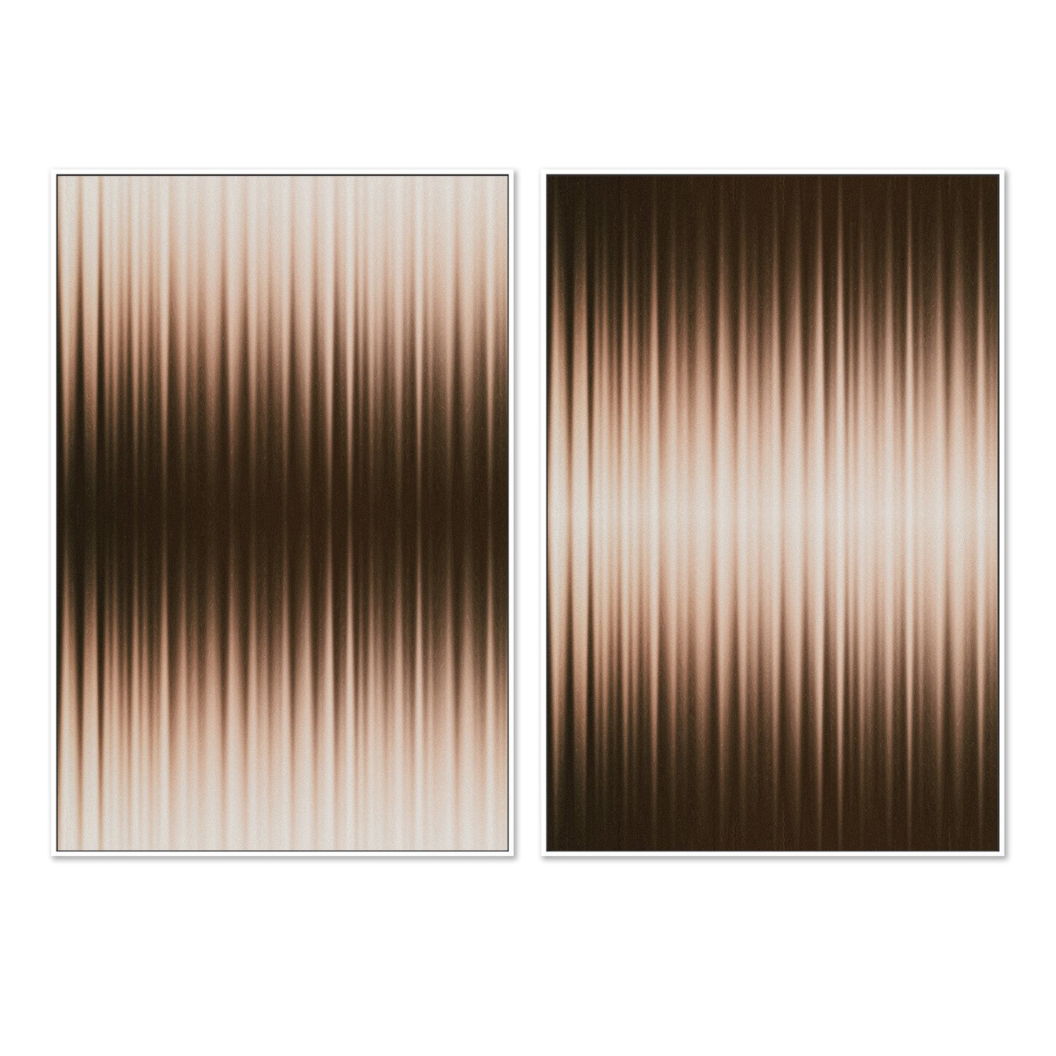wall-art-print-canvas-poster-framed-Euphori, White and Brown, Style A & B, Set Of 2 , By Alma-5