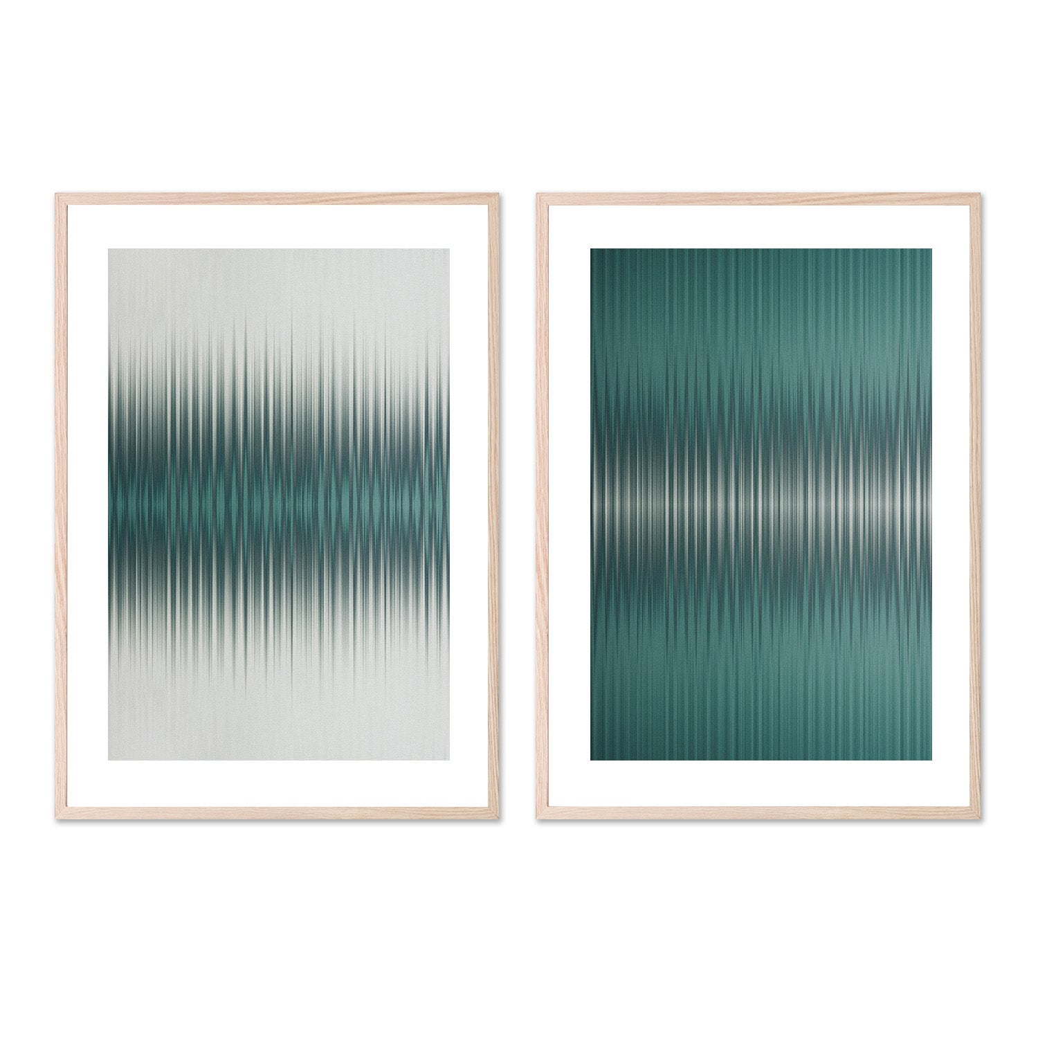 wall-art-print-canvas-poster-framed-Euphoria, White and Green, Style A & B, Set Of 2 , By Alma-6