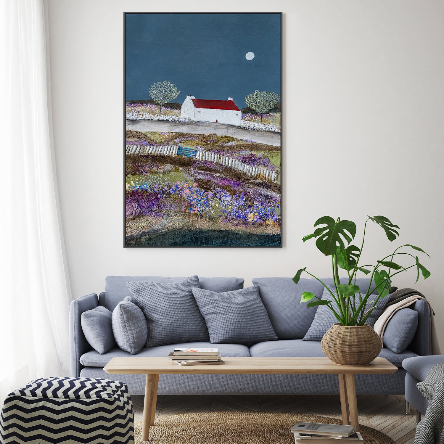 wall-art-print-canvas-poster-framed-Evening Meadow , By Louise O'Hara-7