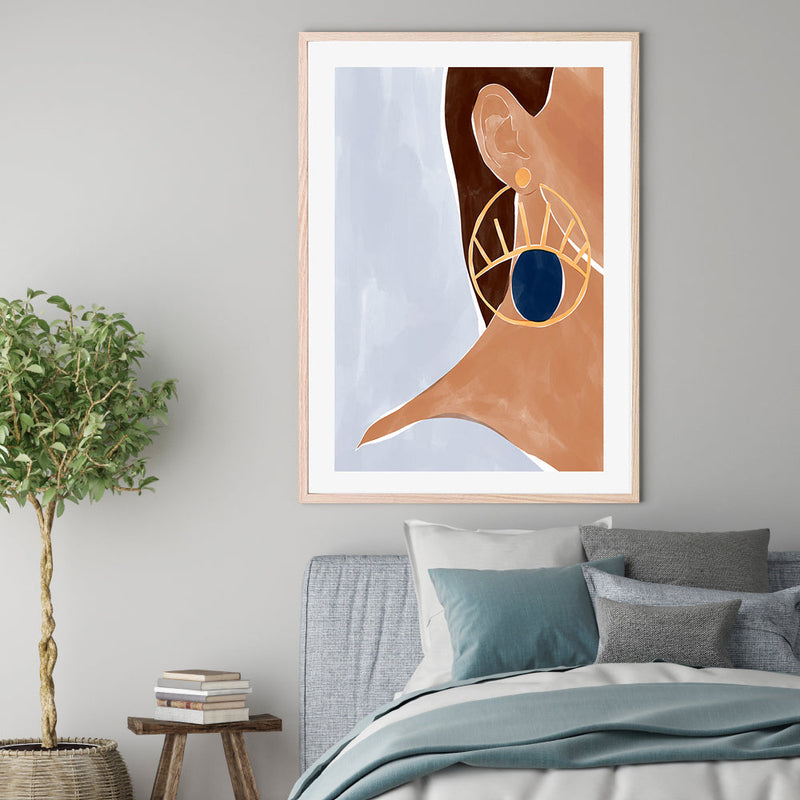 wall-art-print-canvas-poster-framed-Evil Eye Earring , By Ivy Green Illustrations-GIOIA-WALL-ART