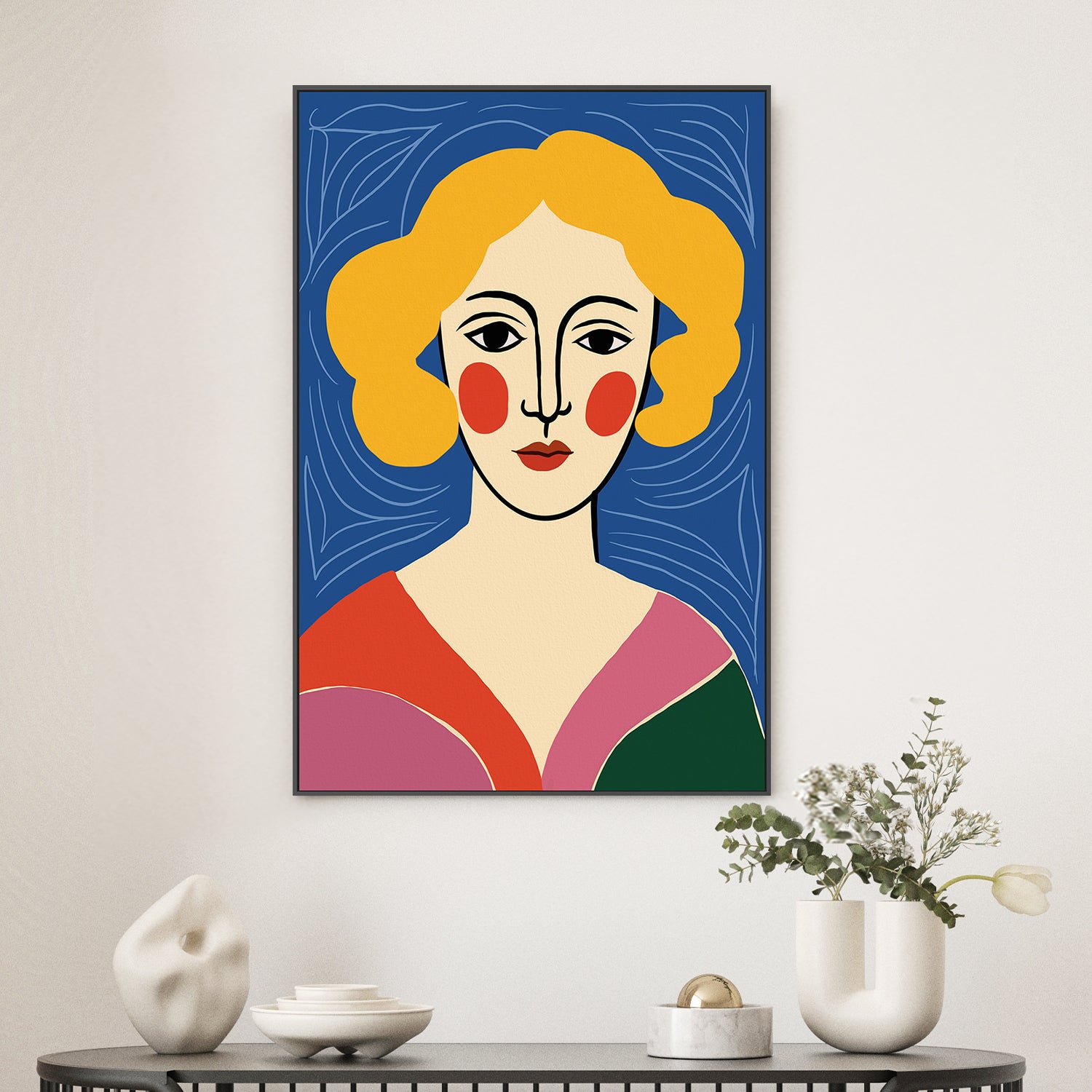 wall-art-print-canvas-poster-framed-Expressionist Colorful Abstract-2