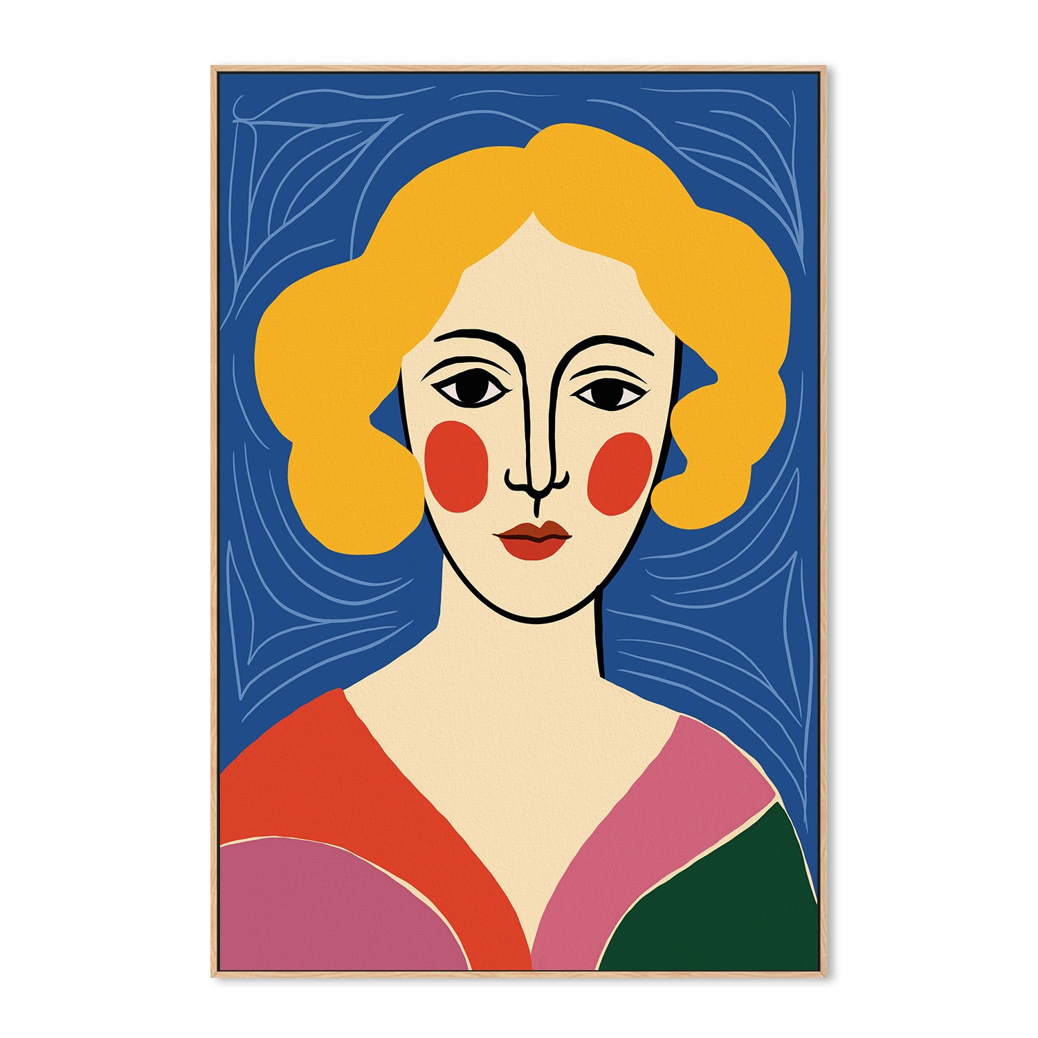 wall-art-print-canvas-poster-framed-Expressionist Colorful Abstract-4