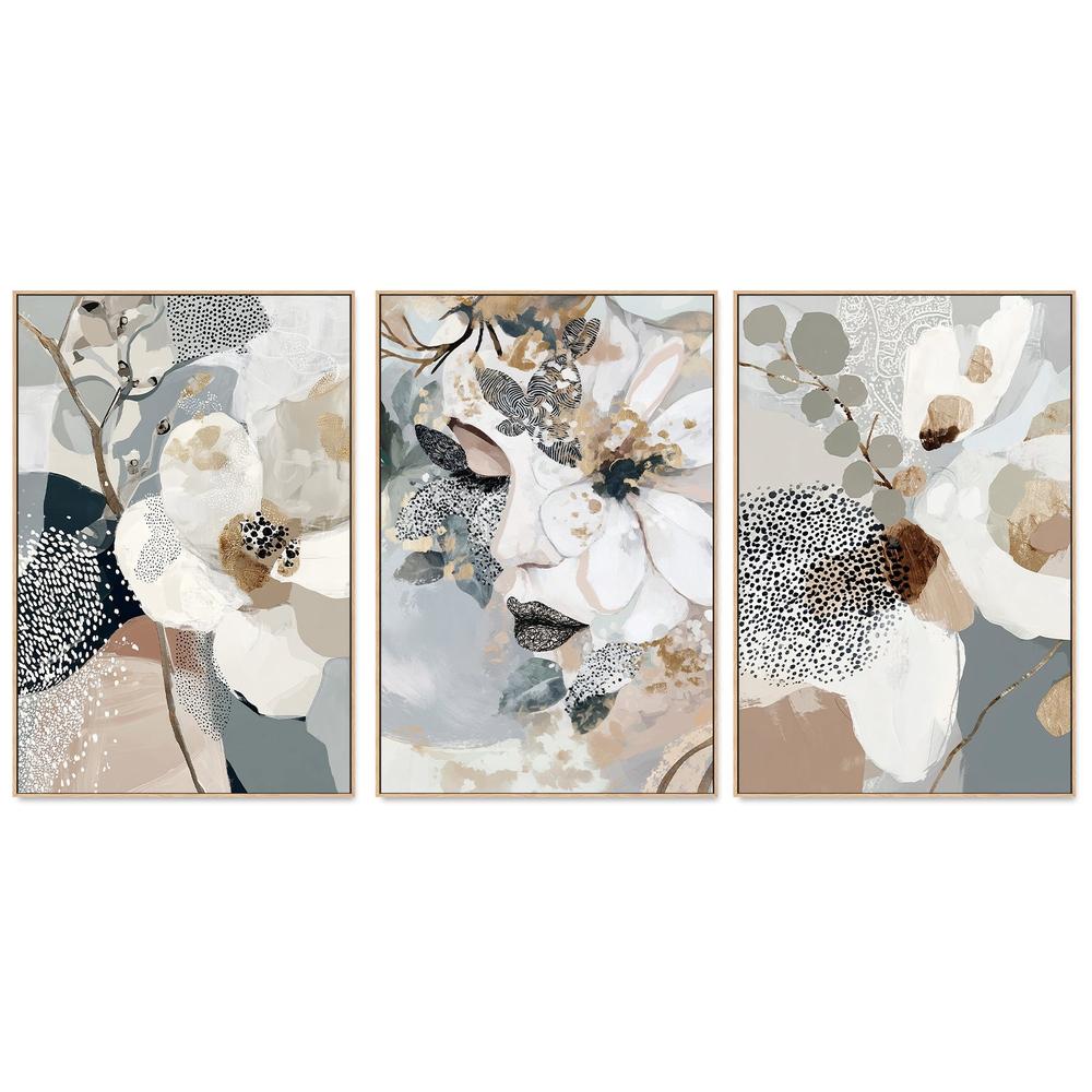wall-art-print-canvas-poster-framed-Fae, Style A, B & C, Set Of 3-4