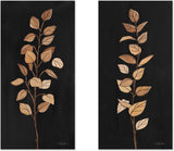 wall-art-print-canvas-poster-framed-Farm Branch on Black, Set of 2-by-Silvia Vassileva-Gioia Wall Art