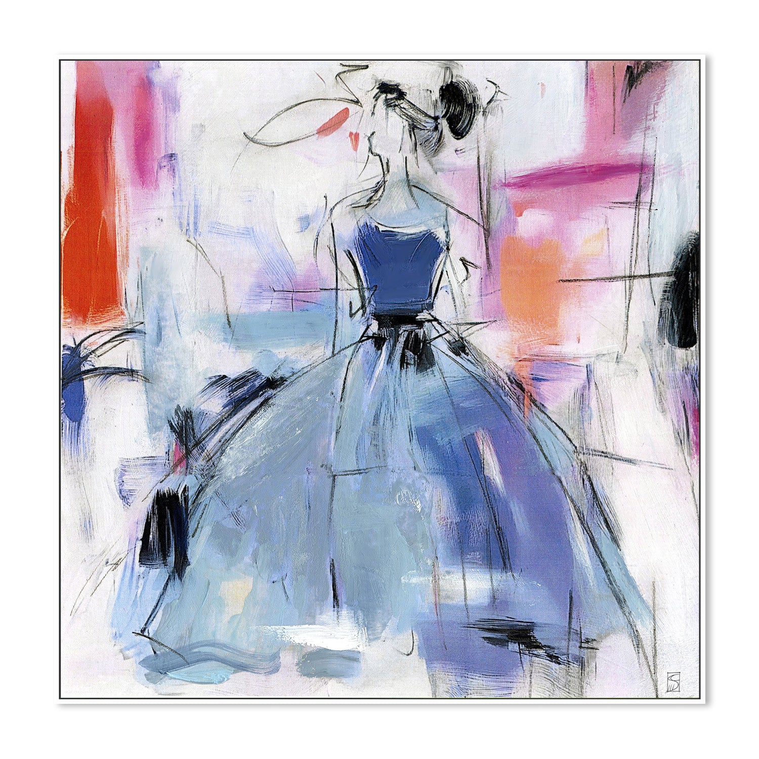 wall-art-print-canvas-poster-framed-Fashion Abstract, Style A-5