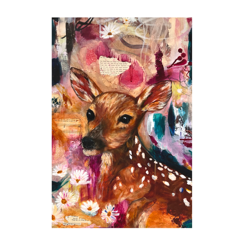 wall-art-print-canvas-poster-framed-Fawn That You Tamed , By Emily Birdsey-1