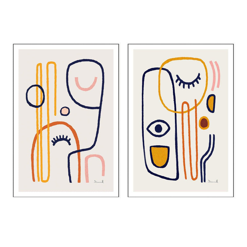 Feel Good, Style B, Set Of 2, By Dan Hobday