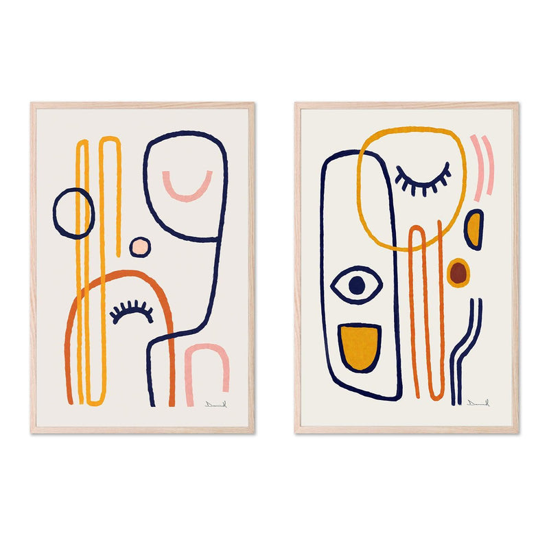 Feel Good, Style B, Set Of 2, By Dan Hobday