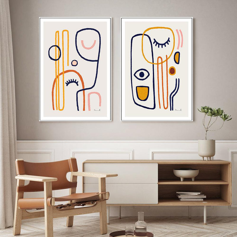 Feel Good, Style B, Set Of 2, By Dan Hobday