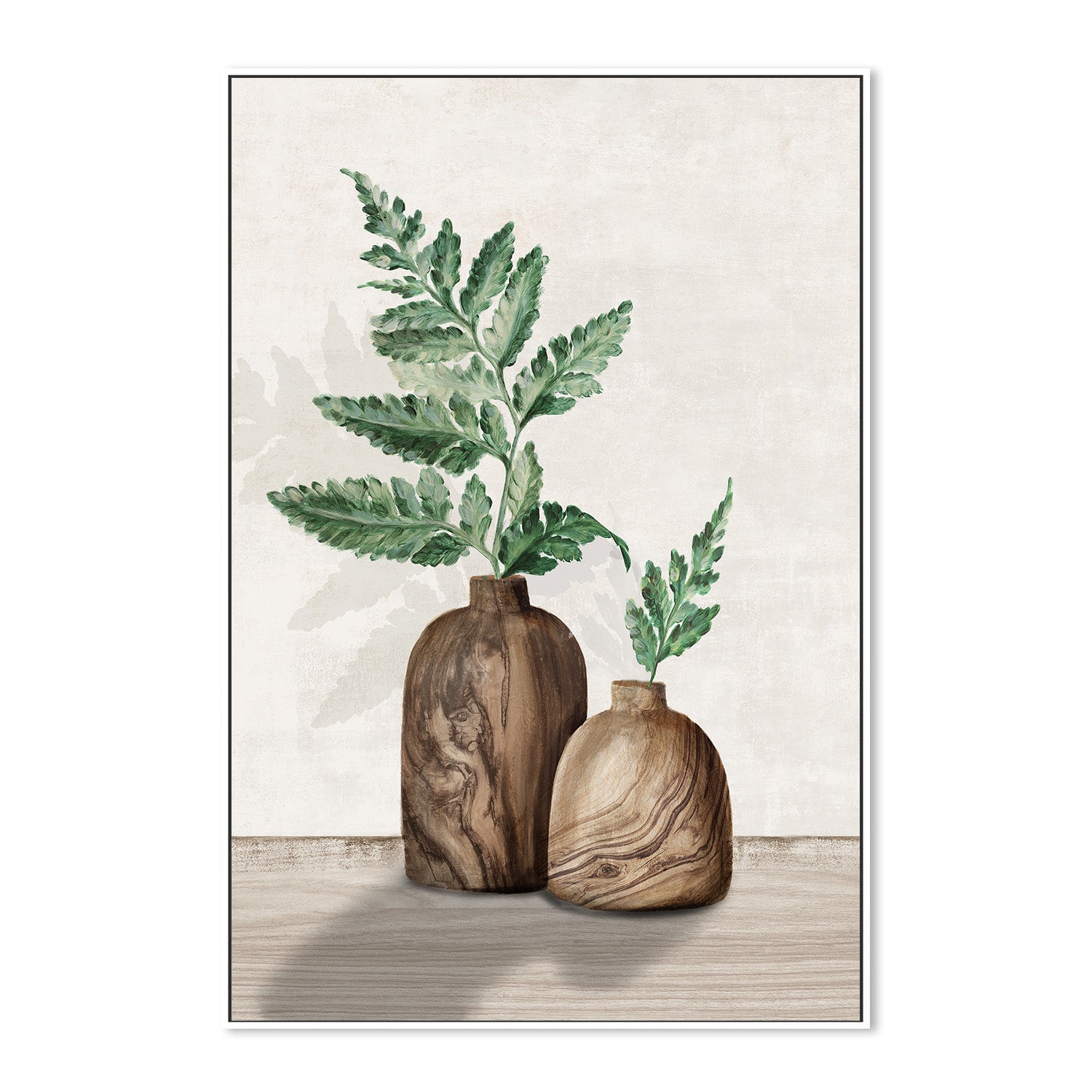 wall-art-print-canvas-poster-framed-Fern And Wood, Style A , By Eva Watts-5