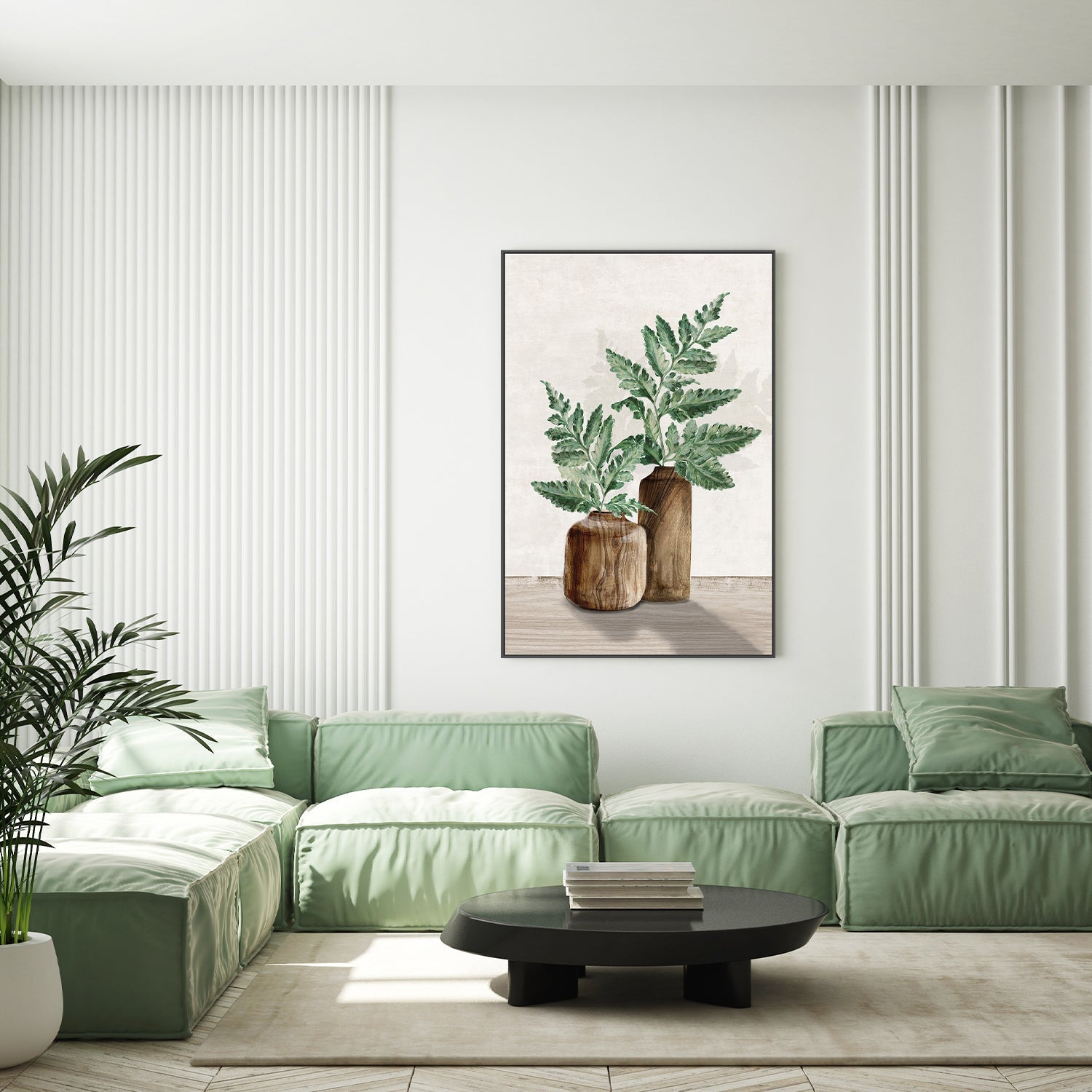 wall-art-print-canvas-poster-framed-Fern And Wood, Style B , By Eva Watts-7