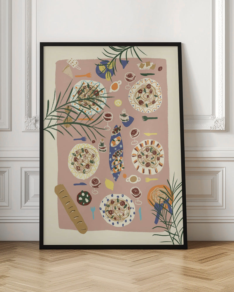wall-art-print-canvas-poster-framed-Festive Table , By Studio Dolci-3