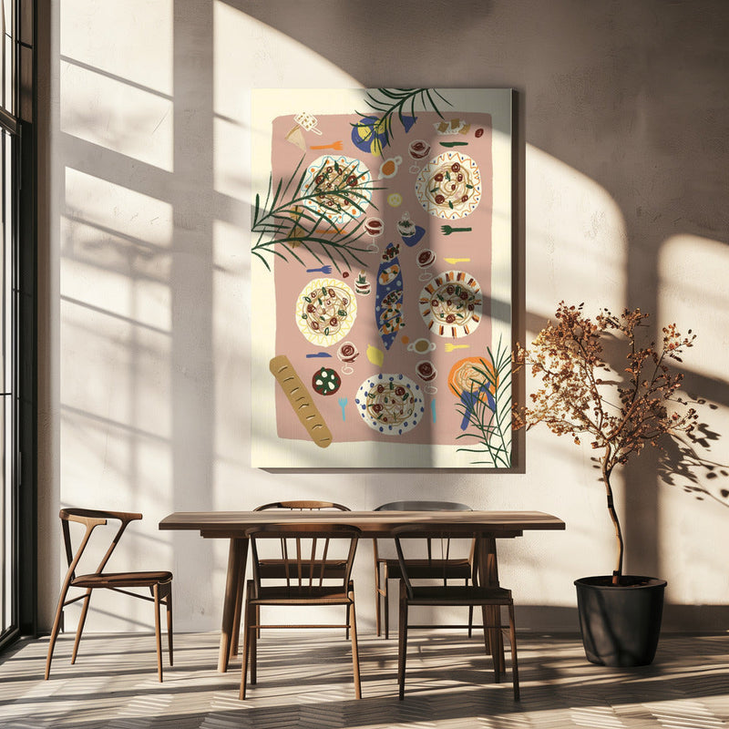 wall-art-print-canvas-poster-framed-Festive Table , By Studio Dolci-4