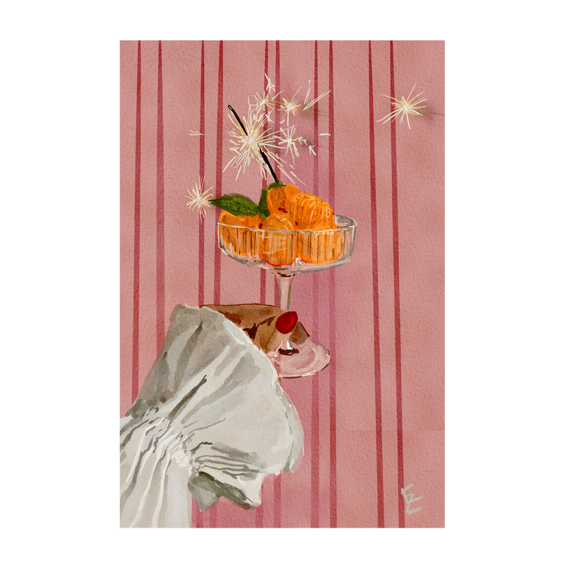 wall-art-print-canvas-poster-framed-Festive Tangerine , By Ekaterina Zagorska-1