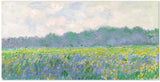 wall-art-print-canvas-poster-framed-Field Of Yellow Irises At Giverny, By Monet-by-Gioia Wall Art-Gioia Wall Art