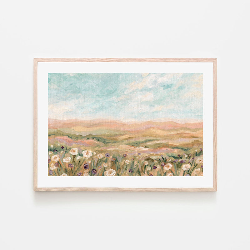wall-art-print-canvas-poster-framed-Fields Of Blooms , By Hannah Weisner-6