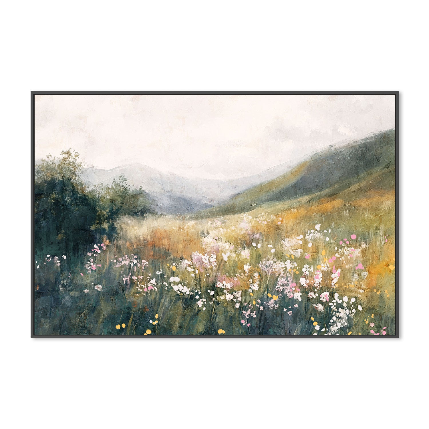 wall-art-print-canvas-poster-framed-Fields of Tranquility, Style A-3