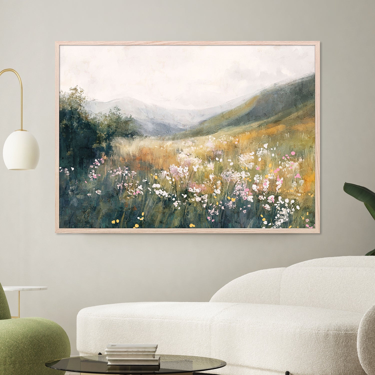 wall-art-print-canvas-poster-framed-Fields of Tranquility, Style A-7