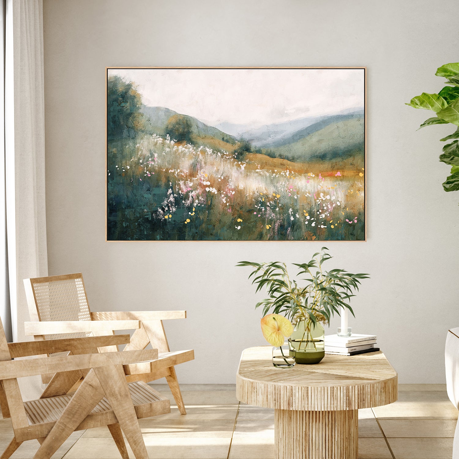 wall-art-print-canvas-poster-framed-Fields of Tranquility, Style B-2