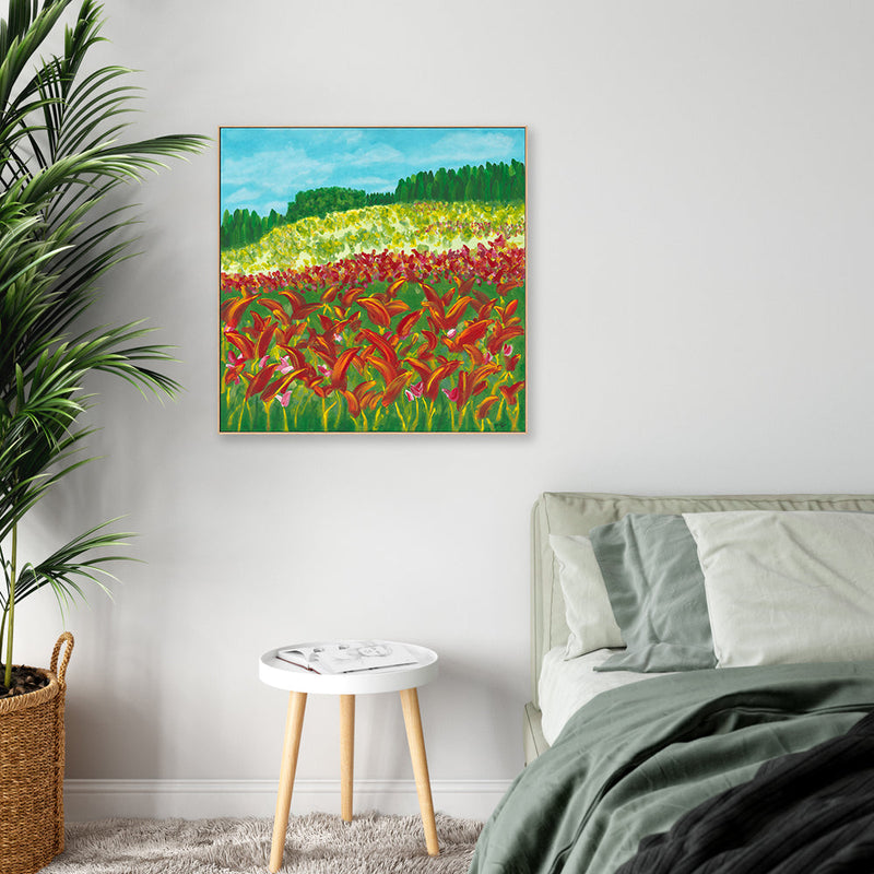 wall-art-print-canvas-poster-framed-Fiery Flora , By Belinda Stone-GIOIA-WALL-ART
