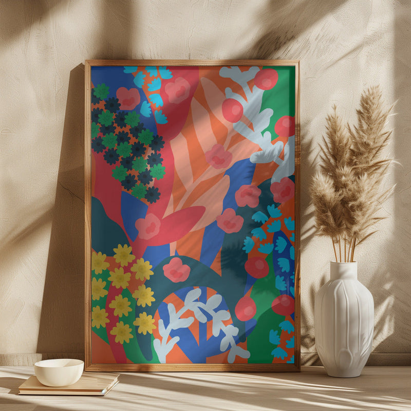 wall-art-print-canvas-poster-framed-Fiesta of Flowers , By Rafaela Mascaro-3