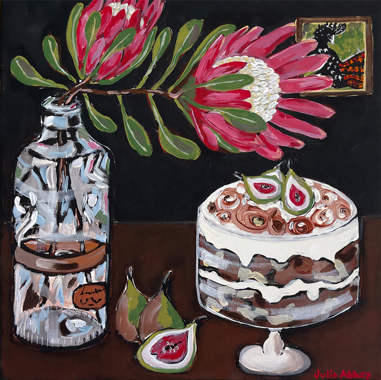 wall-art-print-canvas-poster-framed-Fig And Caramel Trifle , By Julia Abbey-1