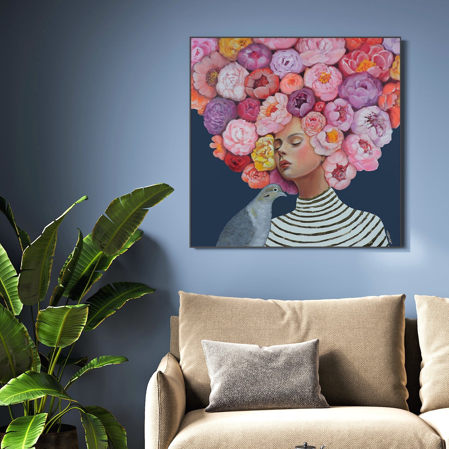 wall-art-print-canvas-poster-framed-Fiori , By Sylvie Demers-2