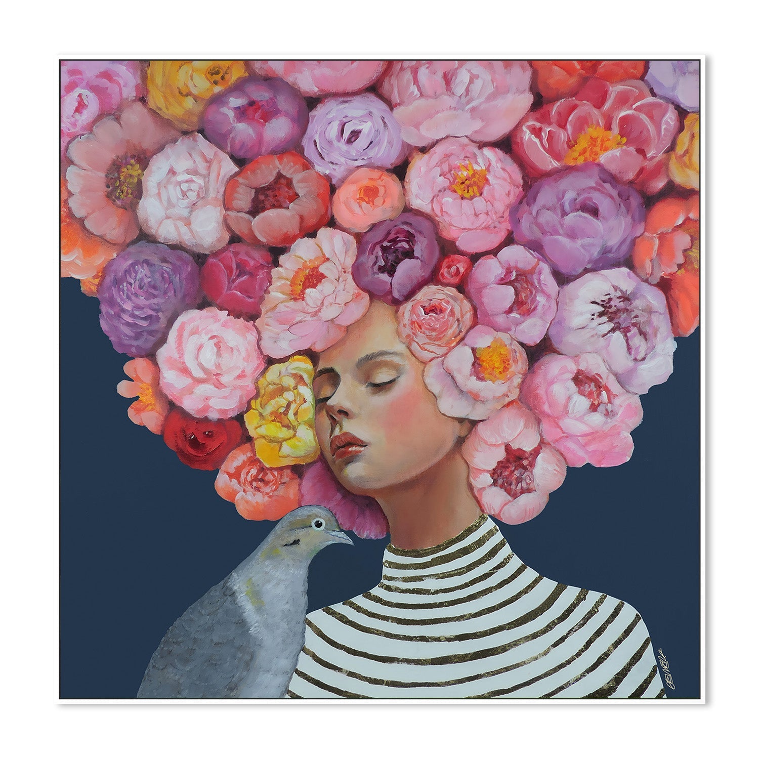 wall-art-print-canvas-poster-framed-Fiori , By Sylvie Demers-5