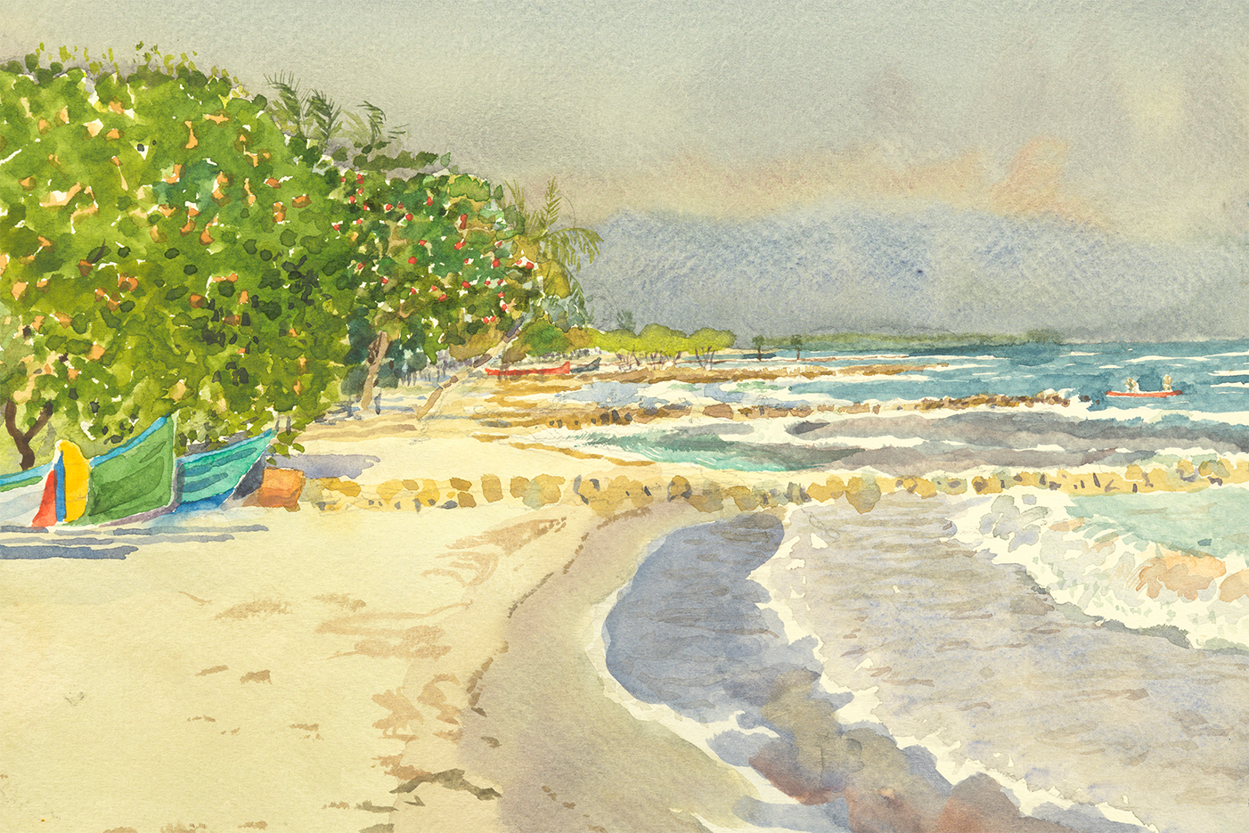 wall-art-print-canvas-poster-framed-Fishing Boats , By David Dallison-1