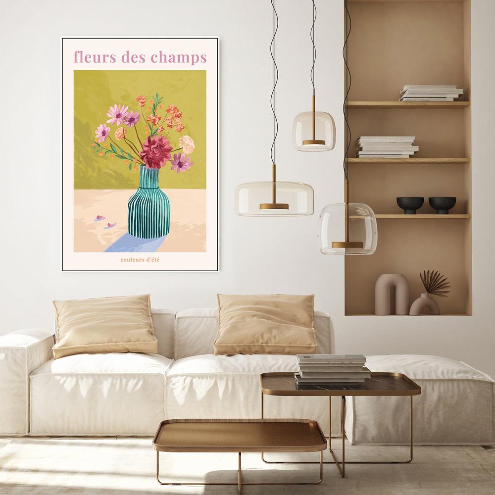 wall-art-print-canvas-poster-framed-Fleur Des Champs - Green-7