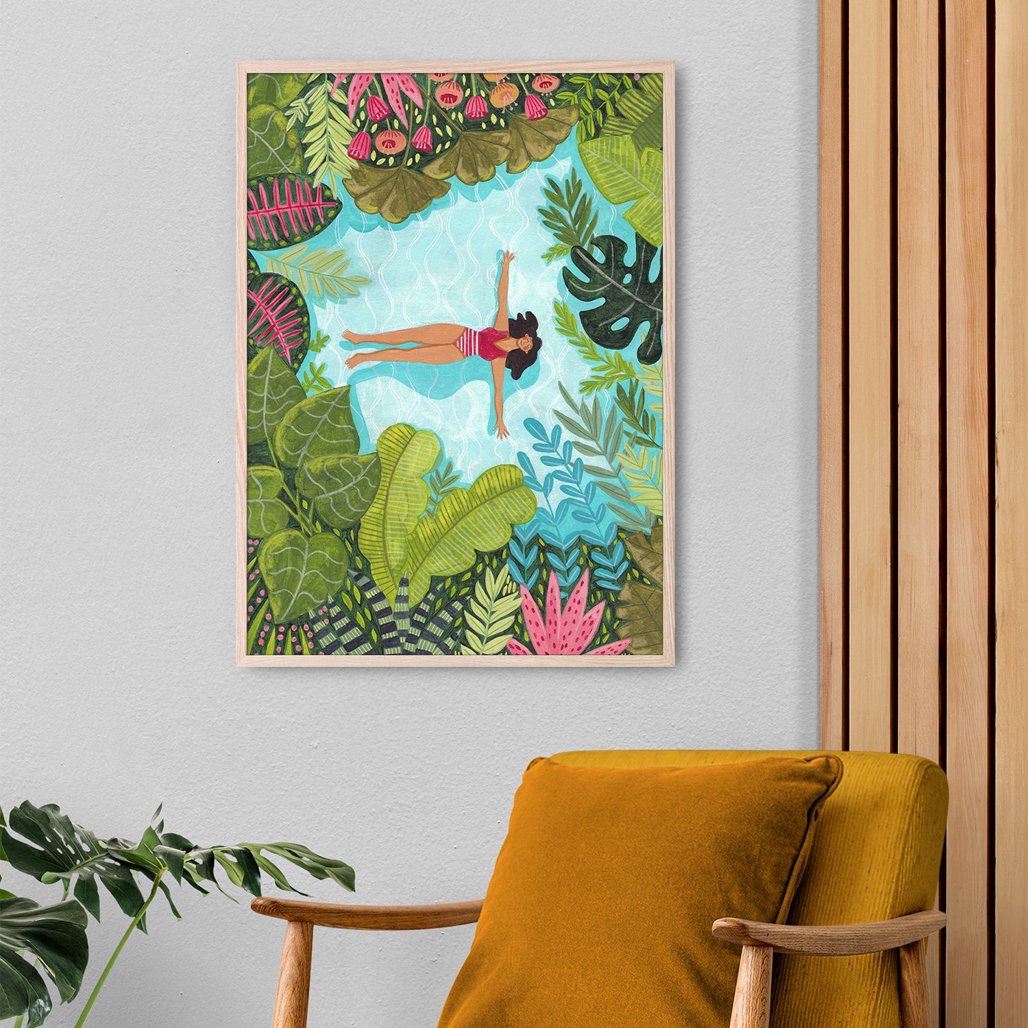wall-art-print-canvas-poster-framed-Floating in Tropical Sea-9