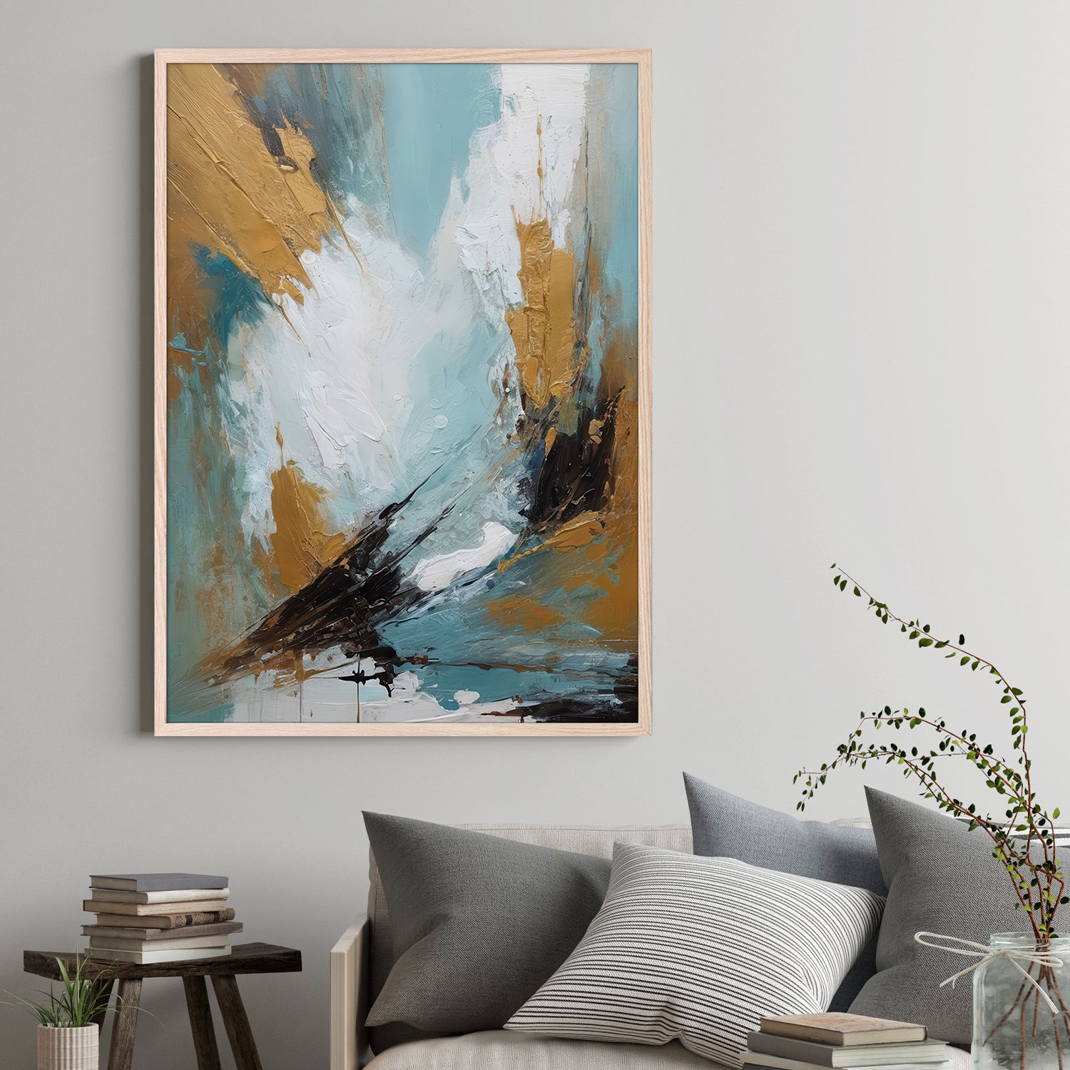 wall-art-print-canvas-poster-framed-flock of swallows-9