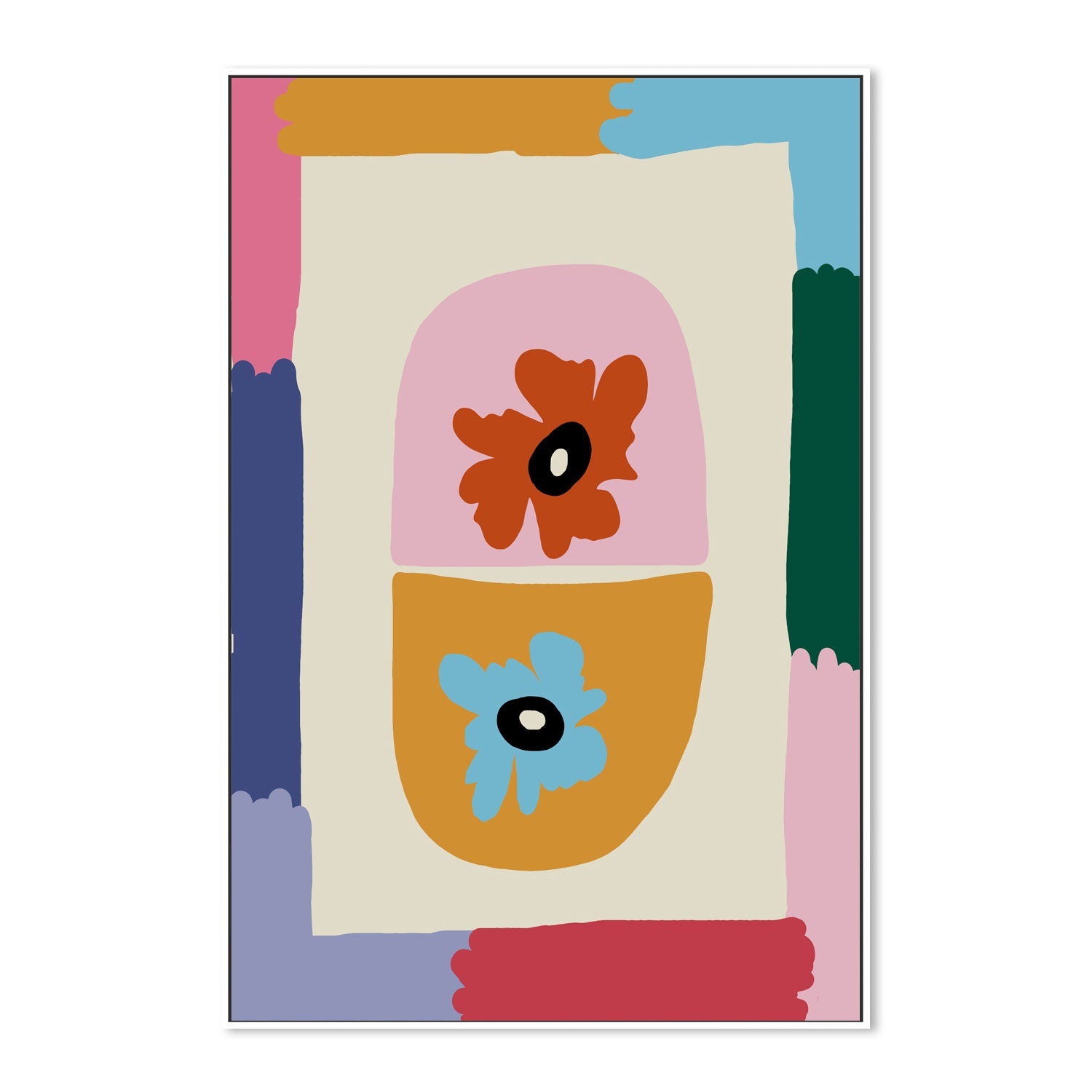wall-art-print-canvas-poster-framed-Floral Capsule , By Miho Art Studio , By Miho Art Studio-5