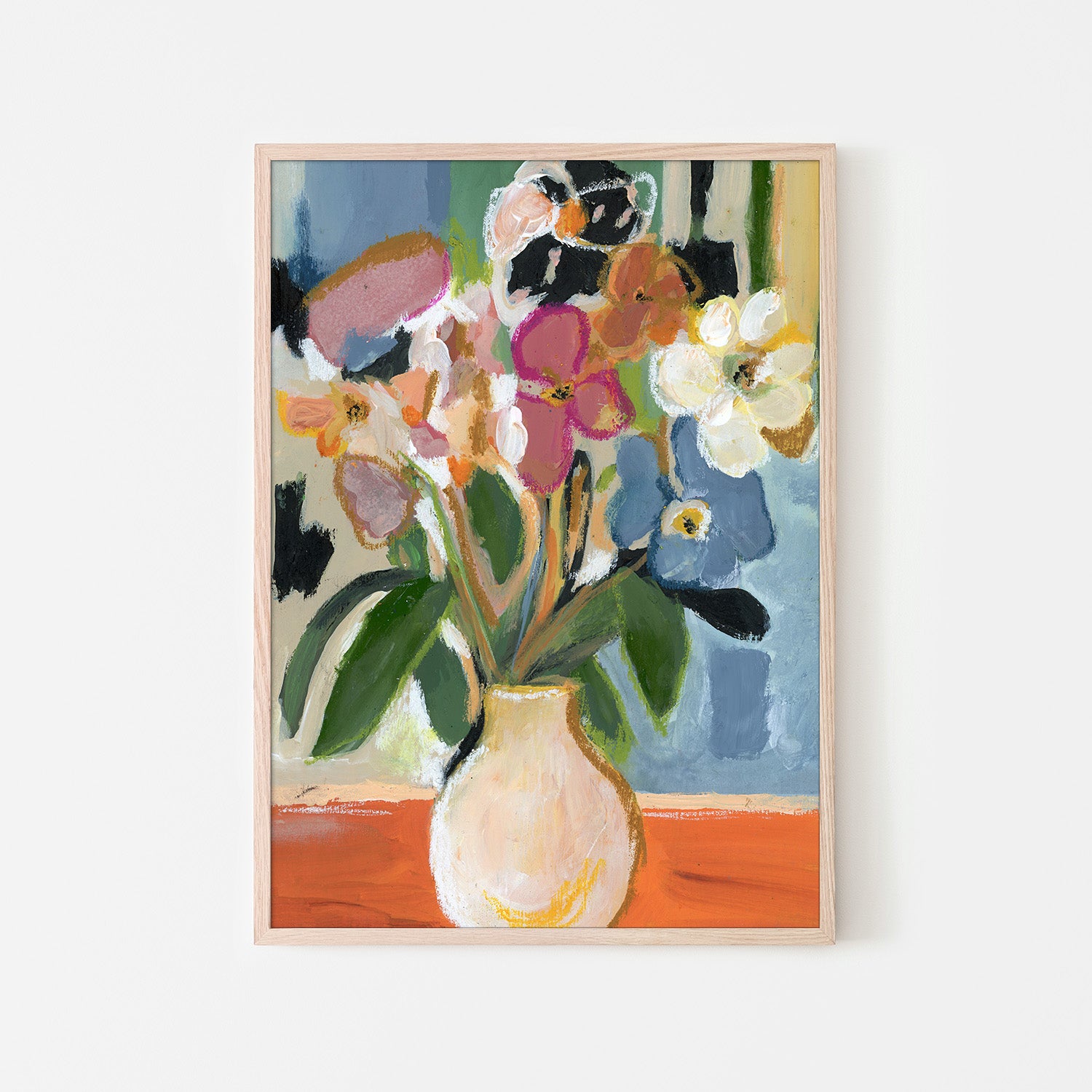 wall-art-print-canvas-poster-framed-Floral Embrace-6