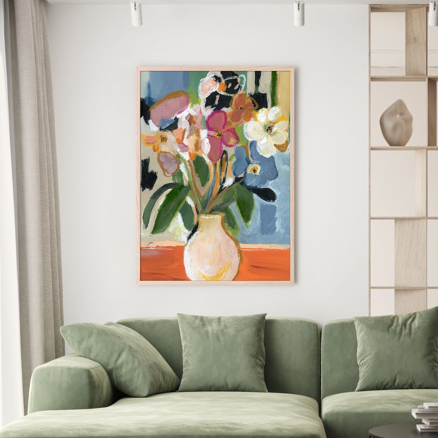 wall-art-print-canvas-poster-framed-Floral Embrace-7